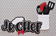 Premade Scrapbook Title  More  Jr. Chef, Kids, Teens, Cooking Class, Kitchen