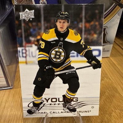 2025-26 Upper Deck Series 1 Hockey Young Guns RC Michael Callahan Boston Bruins
