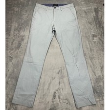 Banana Republic Aiden Chino Mens 31x32 Slim Fit Light Blue Grey Pants