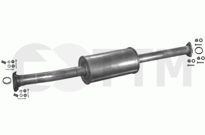 Silencieux intermédiaire Boxer 1.9 2.5 D en acier aluminisé haute longévité