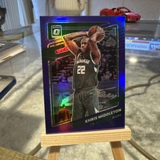 Khris Middleton 2021-2022 Panini OPTIC Donruss Optic Purple Stars Prizm #143