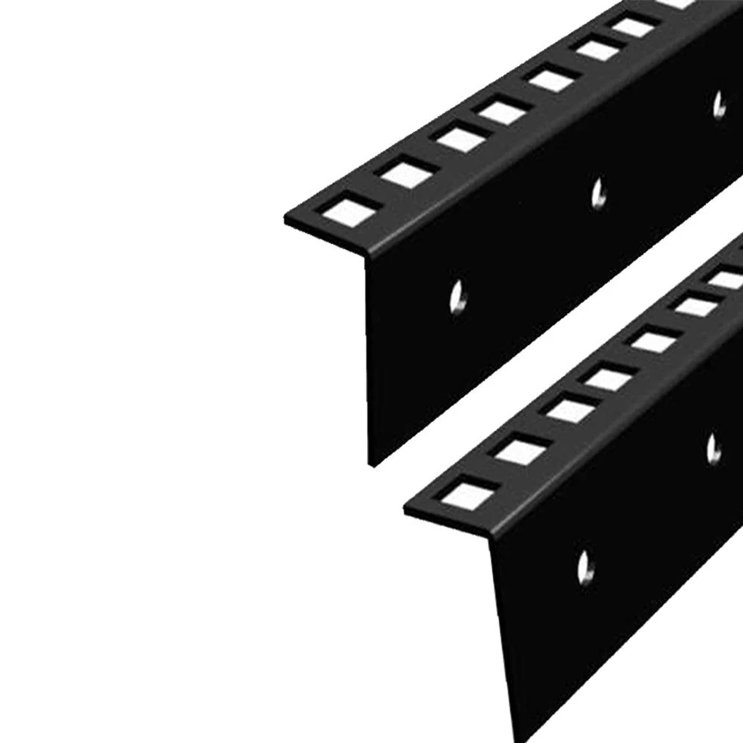 2 x 9u 19 Inch Rack Strip Rails for Rack Cabinets Flight Cases Pairs