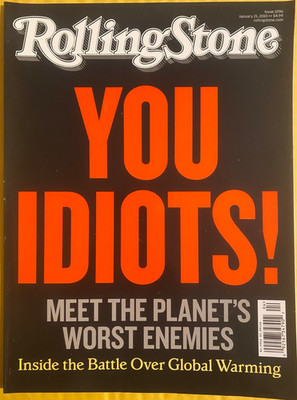 GLOBAL WARMING rolling stone QUEEN ELIZABETH II lady gaga BIEBER Taylor swift