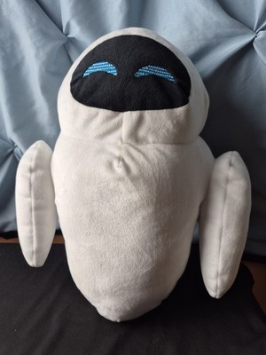 Disney Parks Wall-E Eve Eva Squinting Eyes Plush Robot White Stuffed Pixar 12''