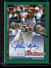2026 Topps #91A-JK John Kruk 1991 Topps Autograph Green /99