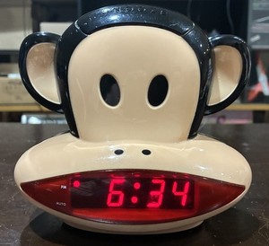 Paul Frank Julius Monkey AM/FM Projection Alarm Clock Radio Tested Works