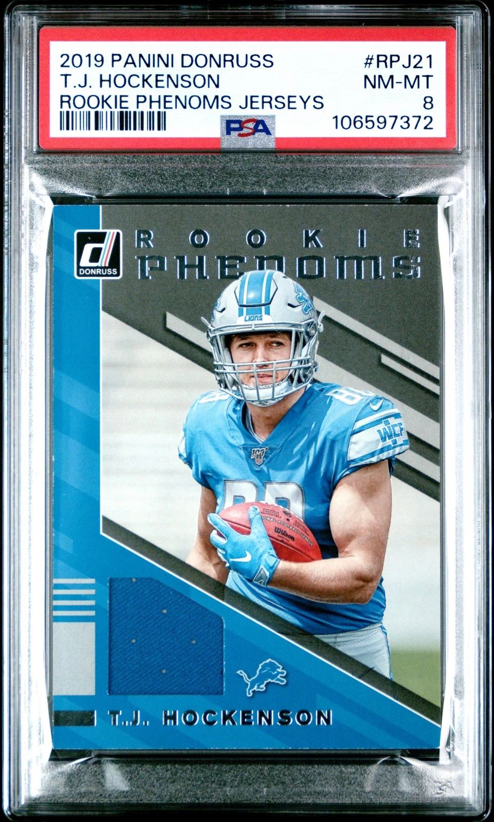 TJ Hockenson Panini Donruss Rookie Phenoms Jerseys #RPJ21 Base