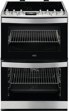 AEG CCB6741ACM 6000 SteamBake Ceramic Electric Cooker with Double Oven 60cm