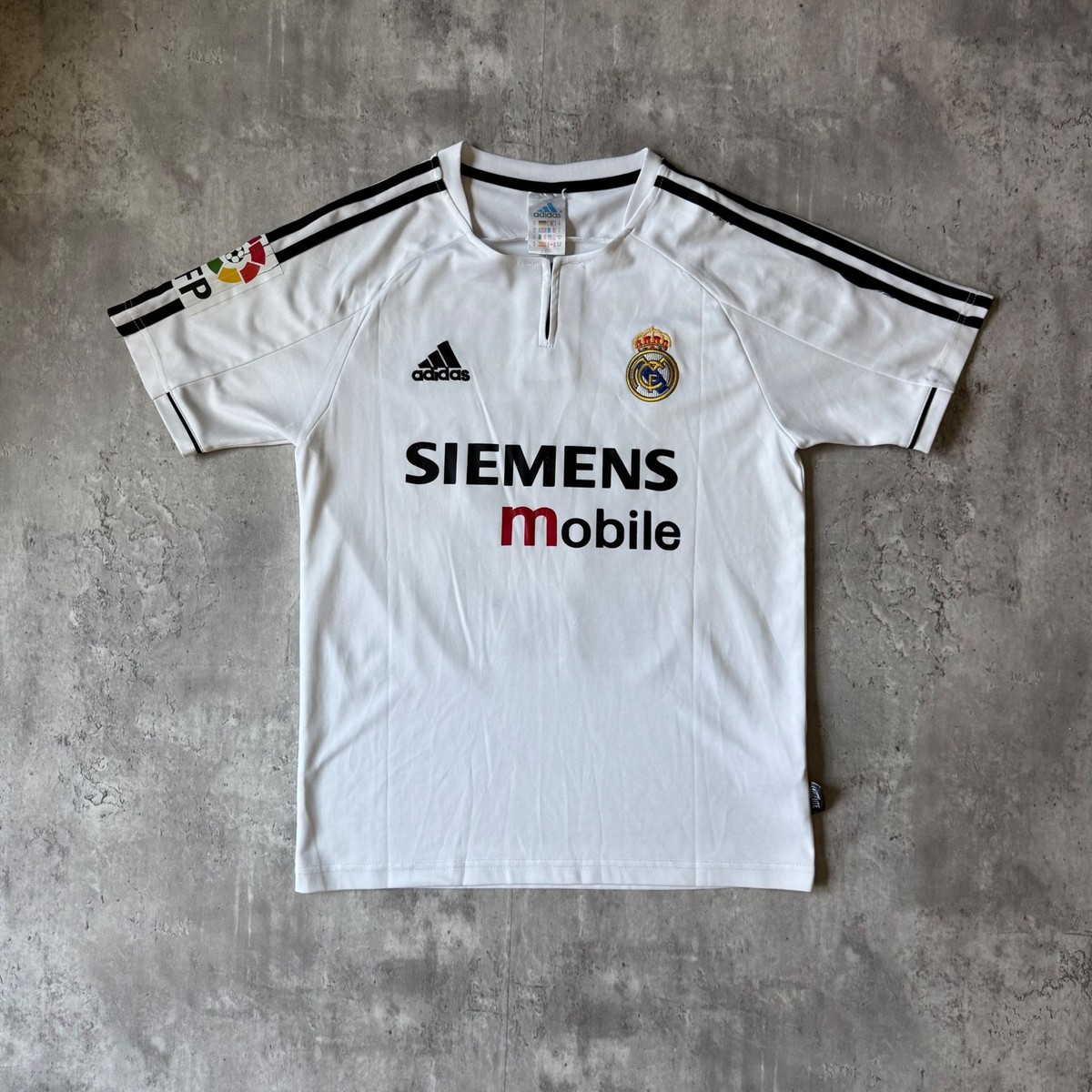 Vintage Adidas Real Madrid 2003-04 Beckham 23 Siemens Mobile