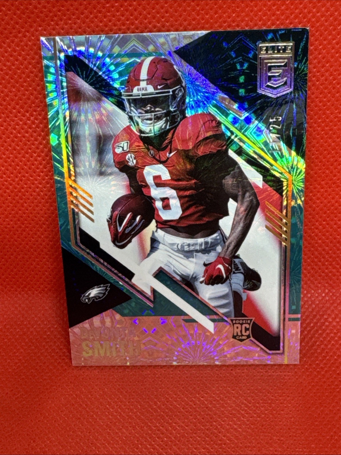 2021 Panini Donruss Elite - Rookies Devonta Smith #120 Teal /25 (RC)