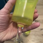 2 Denby Mirage Yellow Juice Glass 5.75" Wine Goblet Clear Stem — photo 8