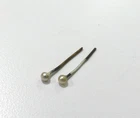 Vintage 1960s Barbie Original PEARL STUD EARRINGS Nice Luster Outfit Completer