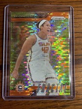 Brionna Jones 2024 Panini Prizm WNBA Fractal Orange Pulsar Prizm 42/75 #9 Sun