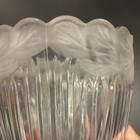 2 Vertical Ribbed Frosted Floral Rim Lampshade — photo 7