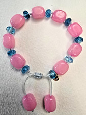 LOLA ROSE GORGEOUS PINK & BLUE QUARTZ GEMSTONE BRACELET - NWOT