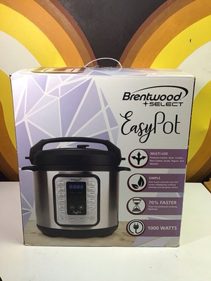 #ad Brentwood Easy Pot Pressure Slow Cooker Yogurt Maker Canner New Open Box $29.99