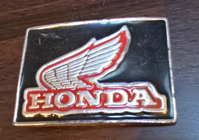 #ad 3quot; Honda Motorcycle Honda Dirt Bike Enthusiast Belt Buckle Worn Chipped. $22.88