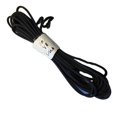 30 FT 1/8 HD Black Paracord DIPOLE/ ANTENNA ROPE UV RESISTANT FREE SH USA DEALER