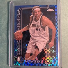 2025-26 Topps Chrome Team Color Match Dirk Nowitzki  Blue X-FRACTOR