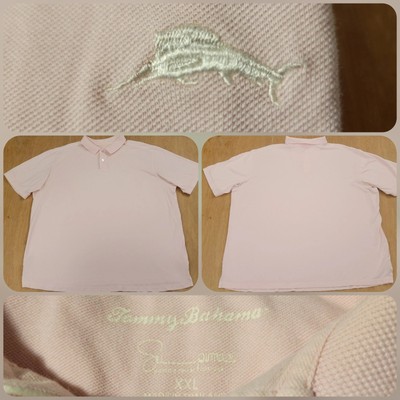 Tommy Bahama Pink Polo Size 2XL in Men's Supima Cotton