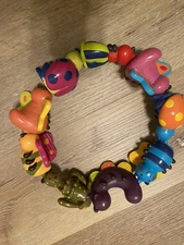 Lot 9 Beads Plastic Bugs Baby Link Snap JUST B YOU Battat Butterfly Bee Ladybug