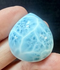 Crystal High Quality Larimar Cabochon collect jewellery Blue Ocean Clarity 