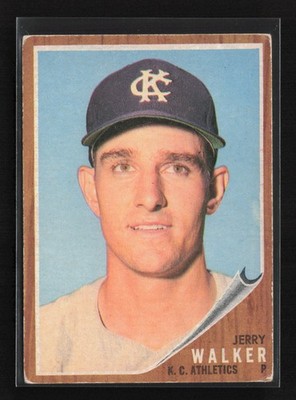 1962 Topps #357 Jerry Walker Kansas City Athletics PR ** LOW GRADE **