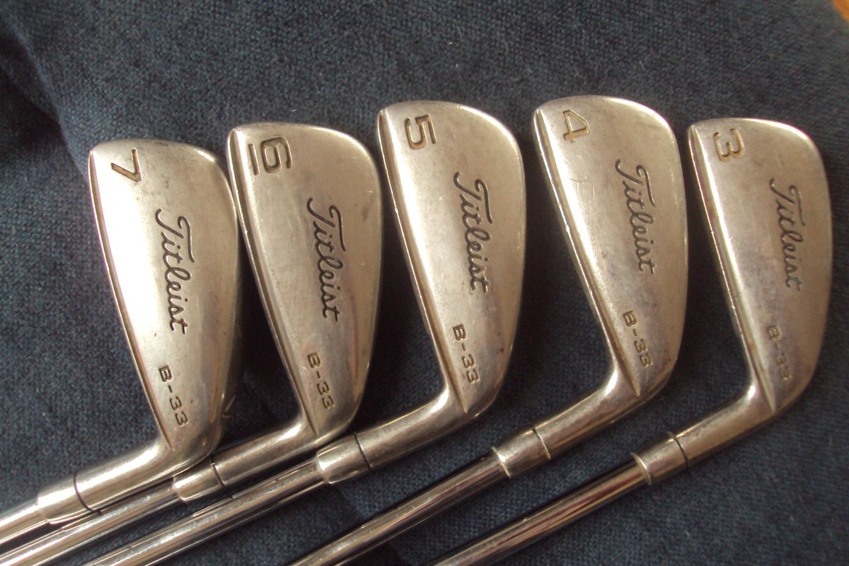 Titleist Acushnet B-33 fer à repasser vintage set 3-P (n°8