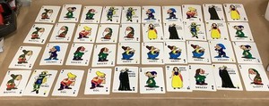 Vintage 1946 Snow White & The Seven Dwarfs Mini Card Game 40 cards