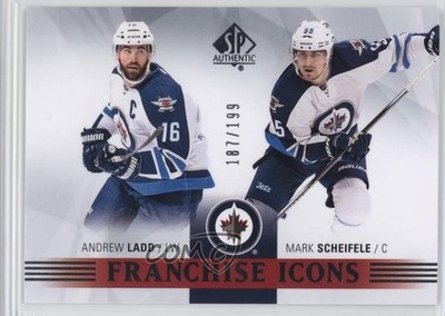 2015-16 SP Authentic Franchise Icons 187/199 Andrew Ladd Mark Scheifele #190 2a8