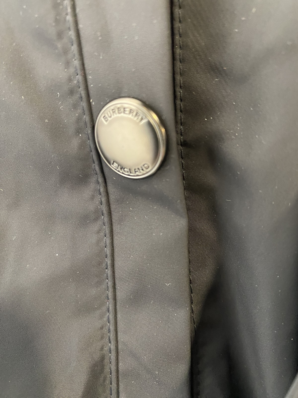 Burberry Mens or Womens Reburberry Slick Bomber Jacket Size US 38 Black thumbnail 7