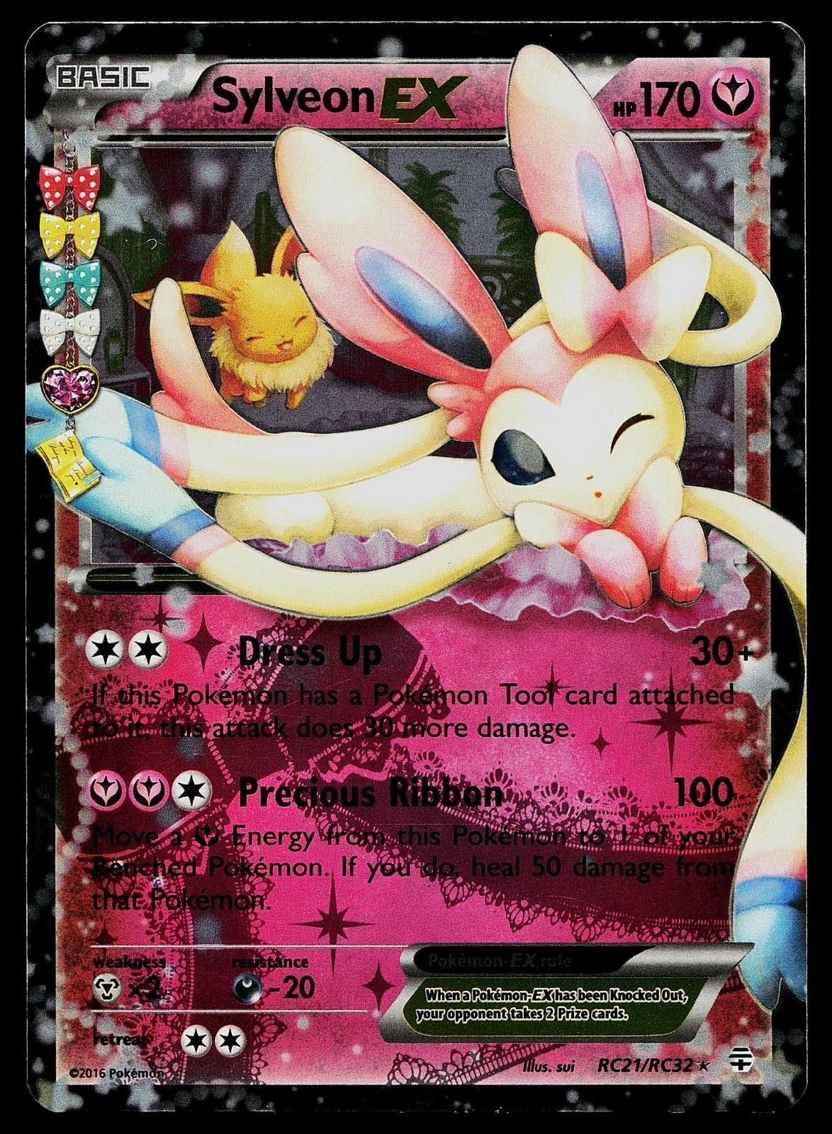 Pokemon Card - Sylveon EX Generations RC21/RC32 Holo EX Rare