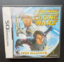 Nintendo DS Star Wars Clone Wars Jedi Alliance Manual & Game E10+ 2008