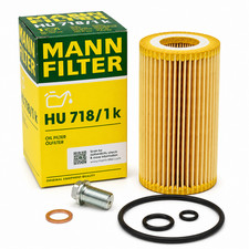 &Ouml;lfilter mit &Ouml;lablassschraube HU 718/1 k MANN-FILTER f&uuml;r MERCEDES-BENZ JEEP