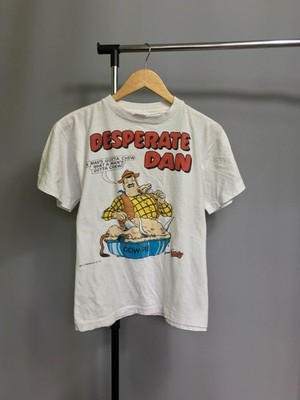 vintage rare desperate dan D. C. Thomson & Co 1987 The Dandy t-shirt white 80s