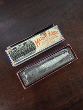 Vintage M. Hohner Marine Band Harmonica Key of A No. 1896 Made in Germany w/ Box