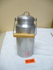 6129.      Alte  Milchkanne Aluminium  Kanne Deko Wasserkanne