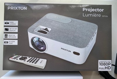 Prixton Projector Lumiere White with EU and US Adaptor *Brand New in Box*