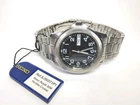 Vintage Seiko Quartz V743-6A40 Black Dial Watch Day / Date Original Bracelet