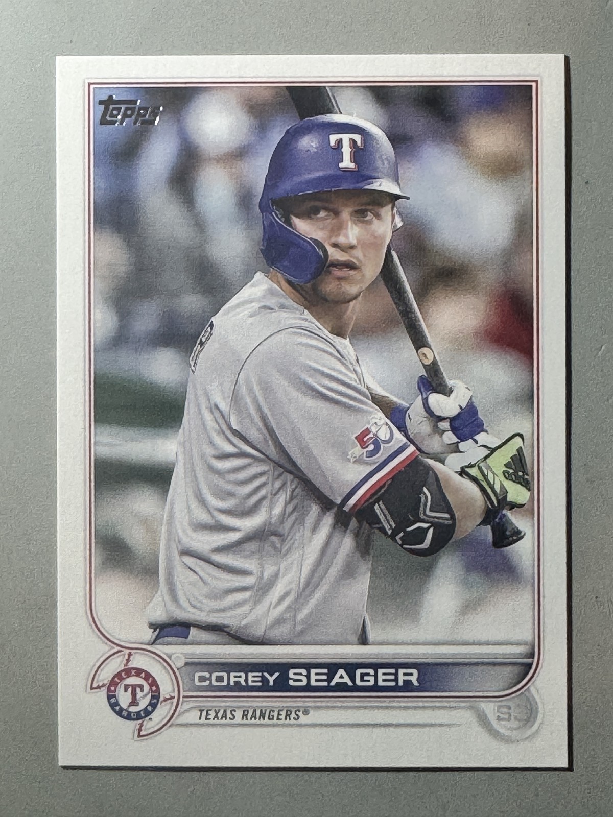 Corey Seager 2022 Topps Image Variation SP Update Texas Rangers #US200