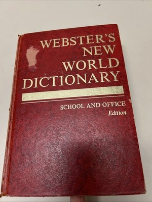 Vtg Webster's New World Dictionary School & Office Edition 1967 Hard Cover