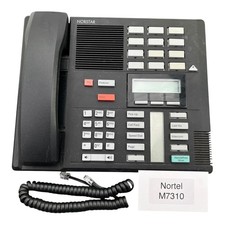 Nortel M7310 Black Corded Telephone Norstar Office Speakerphone Business Desk