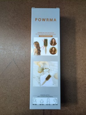 POWRMA Hair Brush with Black and Pink Bristles For Curly Hair Pink