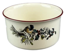 Lenox Winter Greetings Souffle Baker Casserole 6" Mint USA