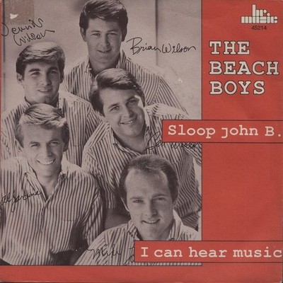 THE BEACH BOYS: Sloop John B. / I Can Hear Music (´87 / rare Dutch reissue 7'')