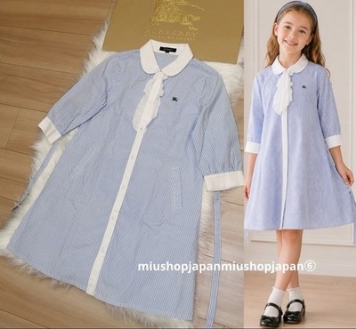 BURBERRY Dress Authentic BURBERRY LONDON 7Y / 8Y / 130cm Nova Check Light Blue