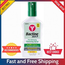 Bactine MAX First Aid Cleansing Spray 5 oz   Relief for Minor Cuts, Burns, Bites