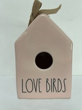 Rae Dunn Love Birds Pink Birdhouse Artisan Collection By Magenta NWT