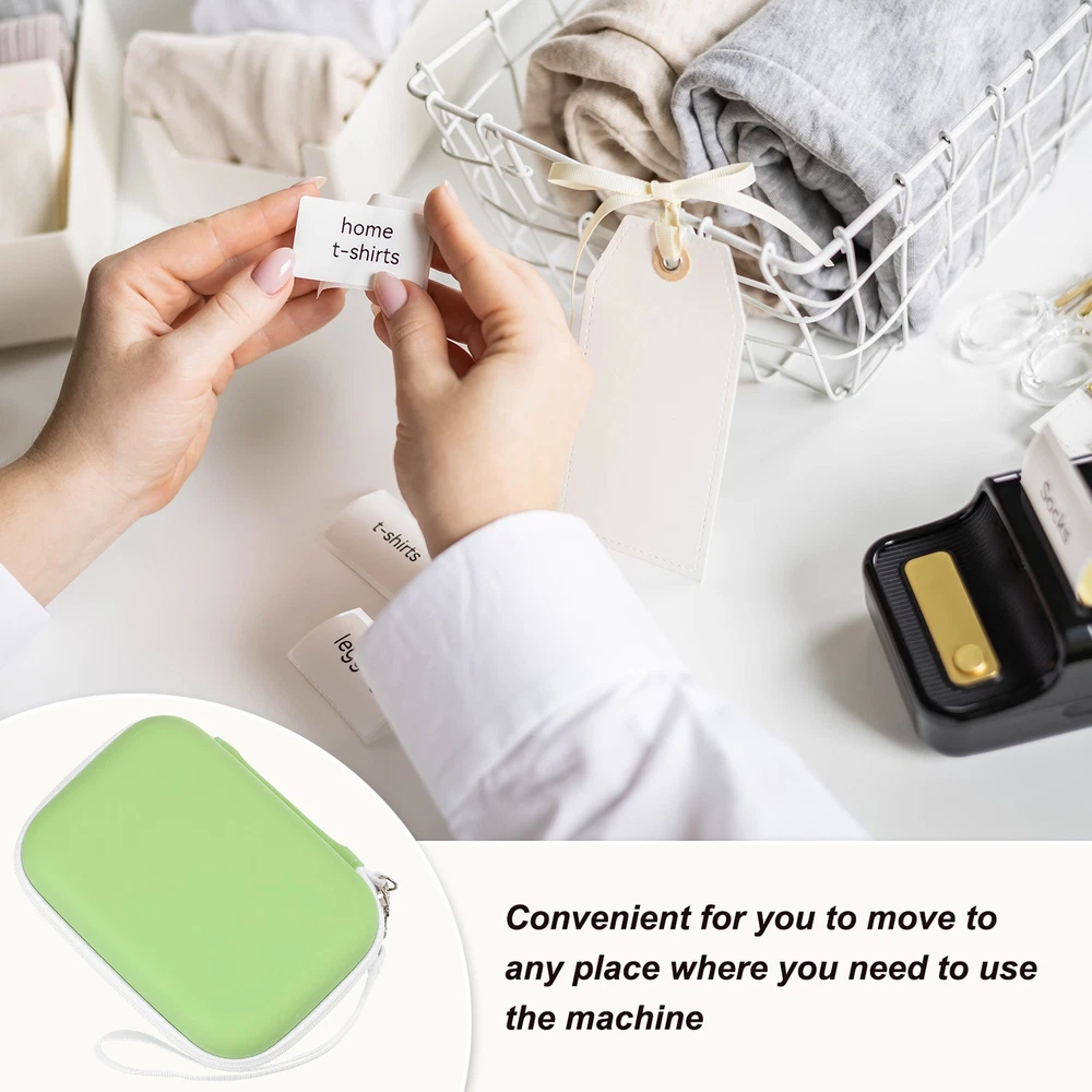 Green Protective Case for Label Maker Machine and Printer  