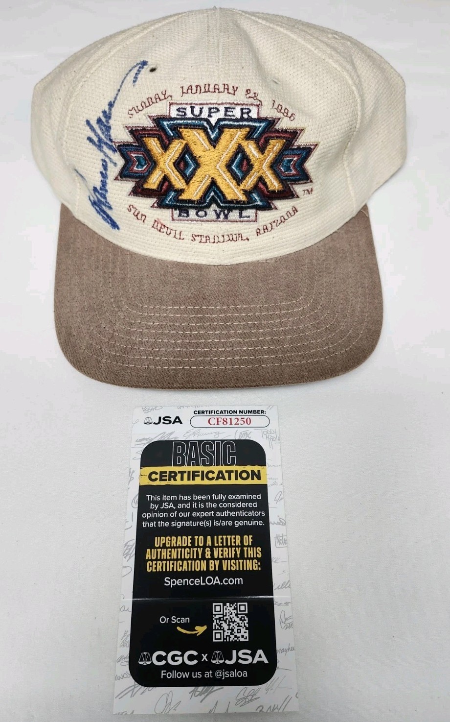 Franco Harris Autographed Signed Pittsburgh Steelers Super Bowl XXX Hat STEELERS JSA COA 